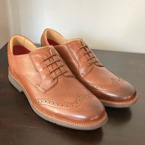 NWOT Kiziks Hands-Free Step In Brown Oxfords Mens size 8